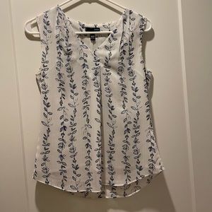 Aqua sleeveless top
